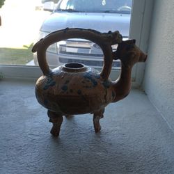 Antique Ceramic Tea Kettle