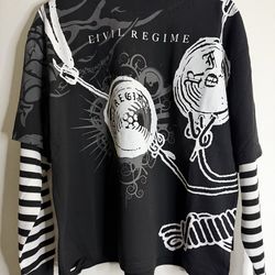 Civil regime oversized shirt size small