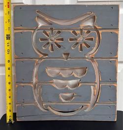 BOHO Wooden Owl Art just $5