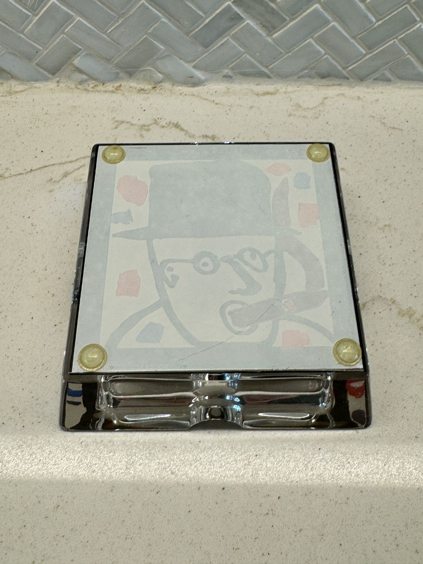 RITZENHOFF Smoking Lead Crystal Glass Cigar Ashtray Design By 