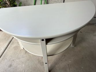 Small beige table