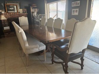 Elegant 10 Person Dining Table
