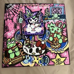 Sanrio Halloween Wood Artwork