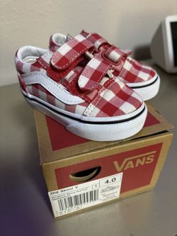 Red Checkered Vans