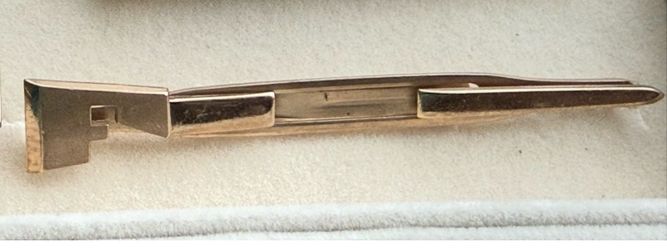 Vintage Swank Tie Bar/Tie Clip Clasp, Ax Sword Spike