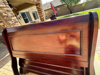 Queen headboard w/ side table and dresser
