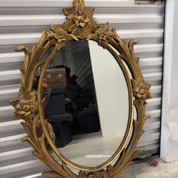 Wall Mirror With Gold Frame