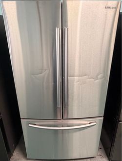 Samsung stainless 3doors fridge/ icemaker garage fridge