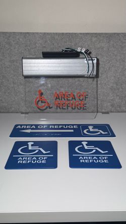 Commercial Signs for OFFICE and ADA Area of Refuge / HANDICAP Signs