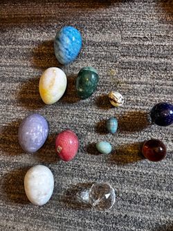 Mixed Stone and Crystal Egg Sphere Collection