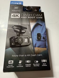 Brand New and Sealed Type S 4K Dashcam and Body camera