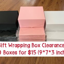 New 10 Pieces Large Gift wrapping Box With Magnetic Lid 9.5*7*3 (available in 3 color)