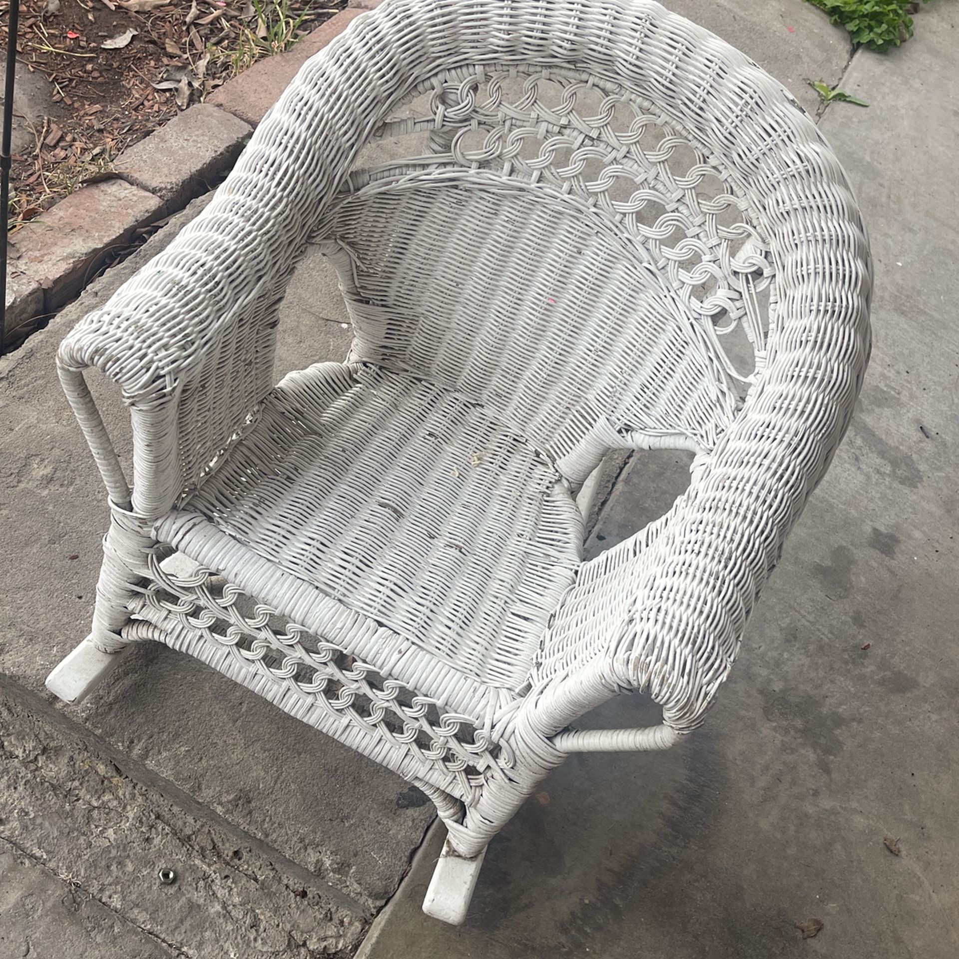 Little white rocking chair