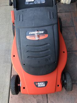 Black & Decker CMM1200 24 Volt Battery Cordless Lawn Mower for