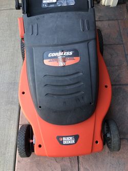 Black & Decker CMM 1200 Battery Lawnmower Instruction Manual