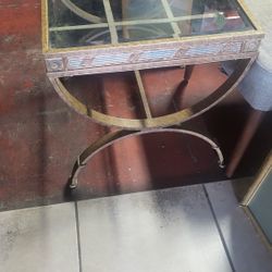 2 Nice GLASS END TABLES