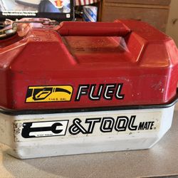 Blitz Fuel & Tool Mate 1.5 US Gallons Gas Can & Tool Box w/ Spout 1985