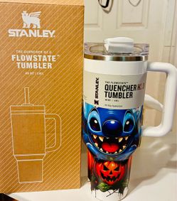 Stanley Quencher H2.0 FlowState Tumbler 40oz Stitch Halloween