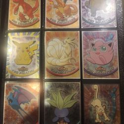 Pokemon Topps Chrome TV Series Cards (Charizard And Pikachu Foils)