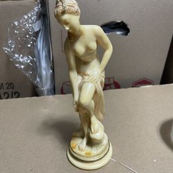  STATUE OF NEARLY NUDE FEMALE 10”H In Good Condition $80 Firm On Price