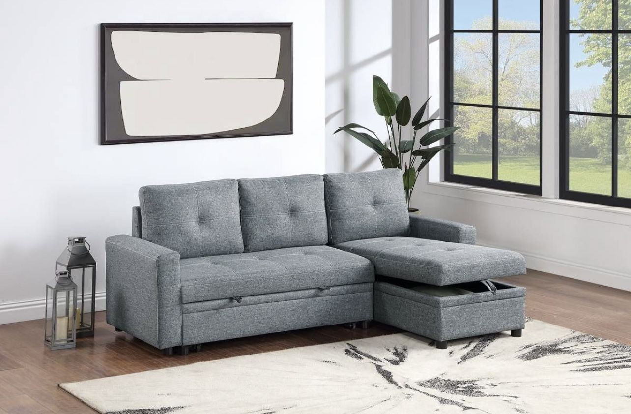 Reversible Pullout Sectional