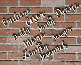 Custom Christmas stocking present name tags