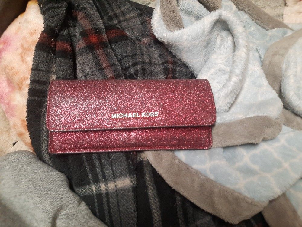 Michael Kors Glitter Leather Wallet