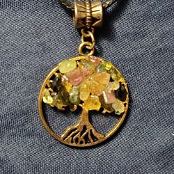 7 CHAKRA TREE OF LIFE Pendant Necklace