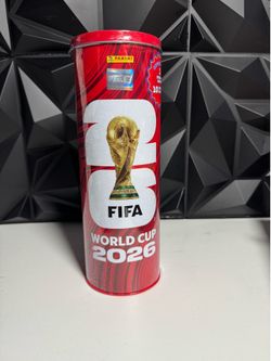 2026 FIFA World Cup Soccer Sticker Collection Tin (1 Album and 10 Sticker Packs)