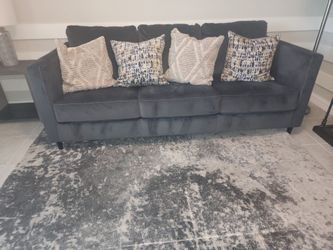 Couch with pillows