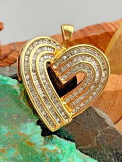 Yellow Gold 2 Karat Heart Pendant Necklace