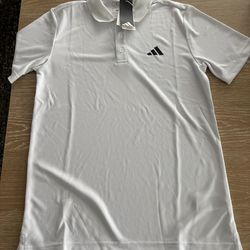 White Adidas Polo