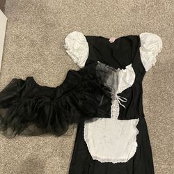 Womens Large French Maid With Petticoat