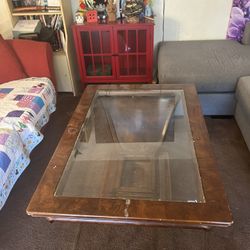 Heavy Sturdy, Glass Top Coffee Table