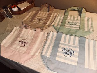 BRAND NEW Striped Mini Canvas Trader Joe’s Tote Bag