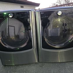 LG SIGNATURE WASHER AND DRYER SET ELECTRIC EXTRA LARGE CAPACITY WASHER 5.5CU DRYER 9.5CU  30-DAY WARRANTY