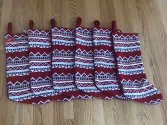 Six Christmas Stockings
