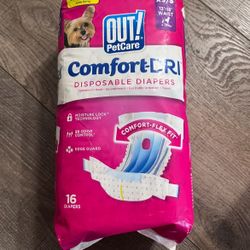 OUT! Petcare Disposable Dog Diapers for Female Dogs, Heat XS/S, white