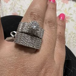 Wedding Ring Set Stainless Steel 