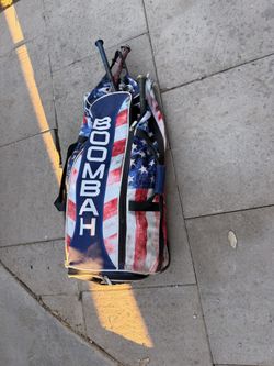 Boombah Baseball Bag With Baseball Gear