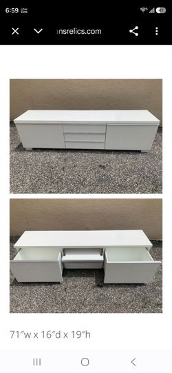 FREE Modern white IKEA entertainment center / tv stand