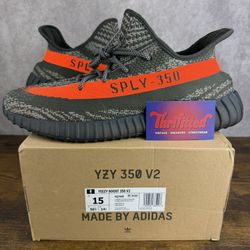 adidas Yeezy Boost 350 V2 Carbon Beluga Size 15 HQ7045 Men’s Shoes OG Rare Kanye