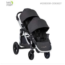 City Jogger Double Stroller With Stand Attachment 