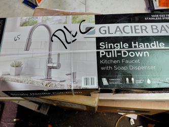 Glacier bay Pull-down Kitchen Sink Faucet With soap dispenser in stainless steel,  few available