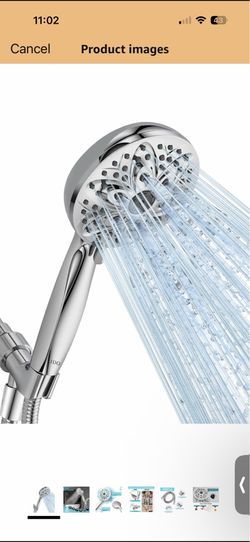 JDO High Pressure Handheld Shower Head – 6 Settings – New