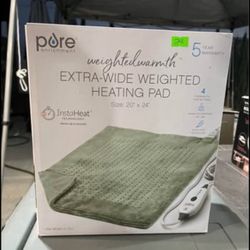 Extra Wide Weighted Heat Pad New 