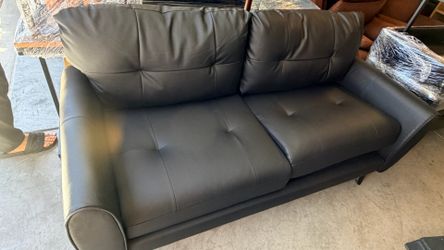 2 seat sofa black