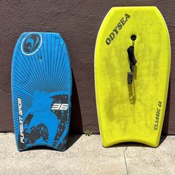 Two Body Boards Boogie Odysea Classic 42 And Grom 