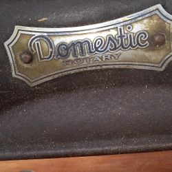 Domestic Sewing Machine In A Cabinet