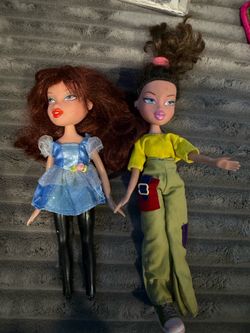 Bratz Dolls 2001 Original Doll Lot 2 Megan & Jasmine No Shoes  Ted Head Brunette